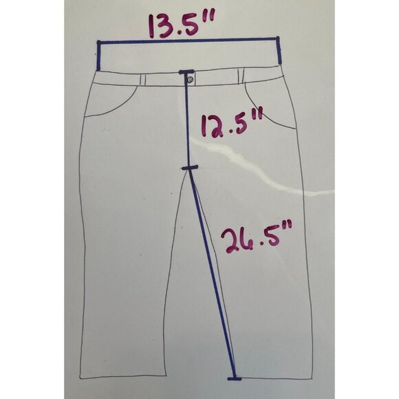 DonnKenny Petite 14P Blue Elastic Waist Pants with Front Pockets - Picture 7 of 7